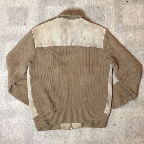 Vintage 1970’s Suede Leather Sweater Jacket | Large - Picture 8 of 14